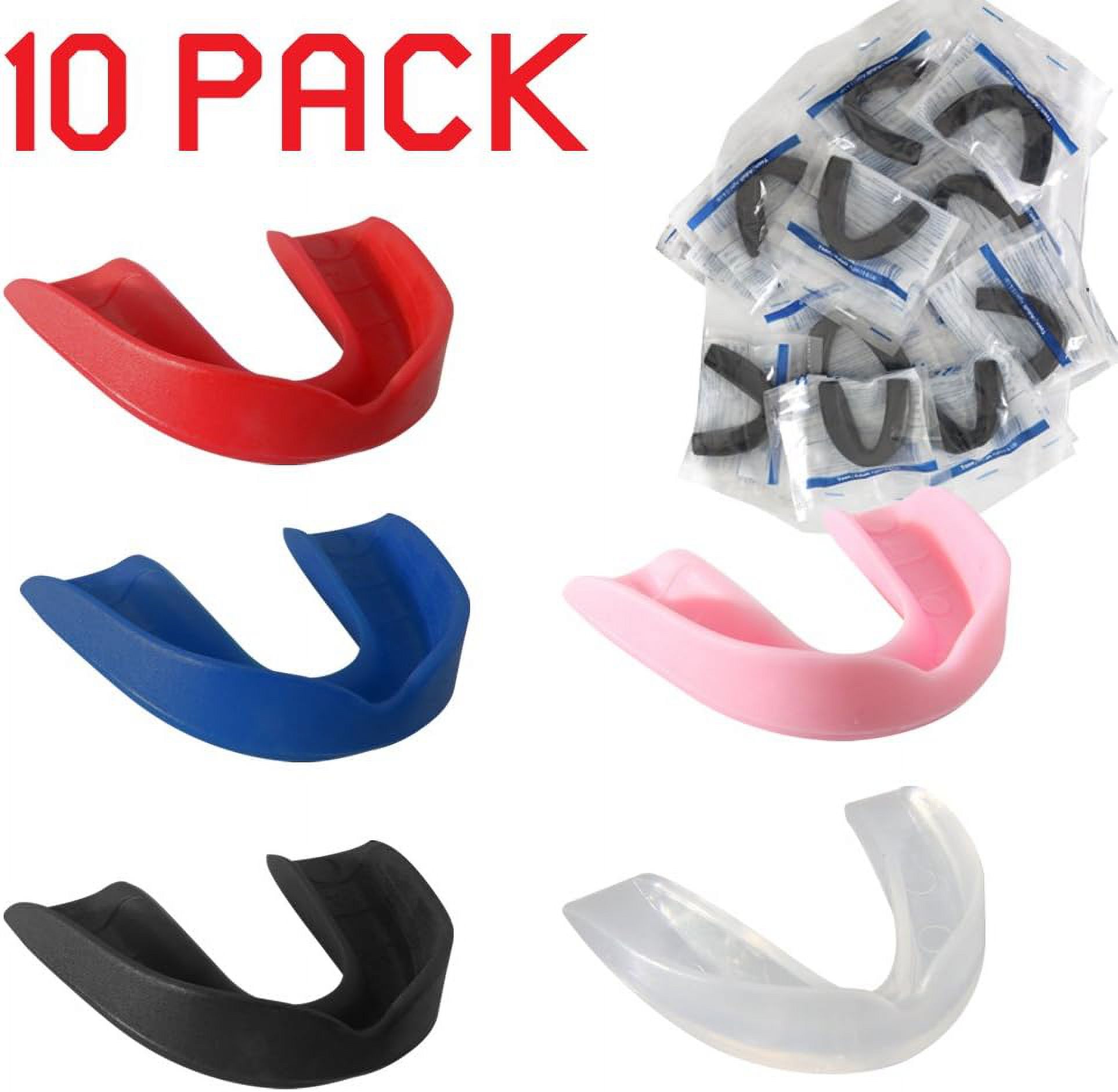 Ringside Single Guard Mouthpieces - 10 Pack Black