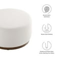 thumbnail image 5 of Modway Tilden Ottoman in Cloud White and Walnut, 5 of 7
