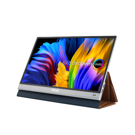 UPC: 0195553259491 | ASUS ZenScreen OLED 13.3” 1080P Portable Monitor (MQ13AH) – Full HD  100% DCI-P3  1ms  Delta E < 2  HDR-10  Eye Care  USB Type-C  Mini HDMI  Proximity Sensor