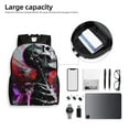 thumbnail image 6 of Fotbe Artistic Skull Travel Laptop Backpack, Business Slim Sturdy Laptops Backpack, Water Resistant College School Computer Bag Gift for Men & Women Fits 15.6 Inch Notebook, 6 of 8