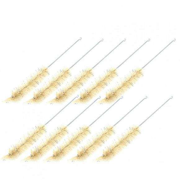10PCS Bristle Brush, Tube Brush, Cleaning Effect Comfortable For Cleaning Bottles Flutes Large