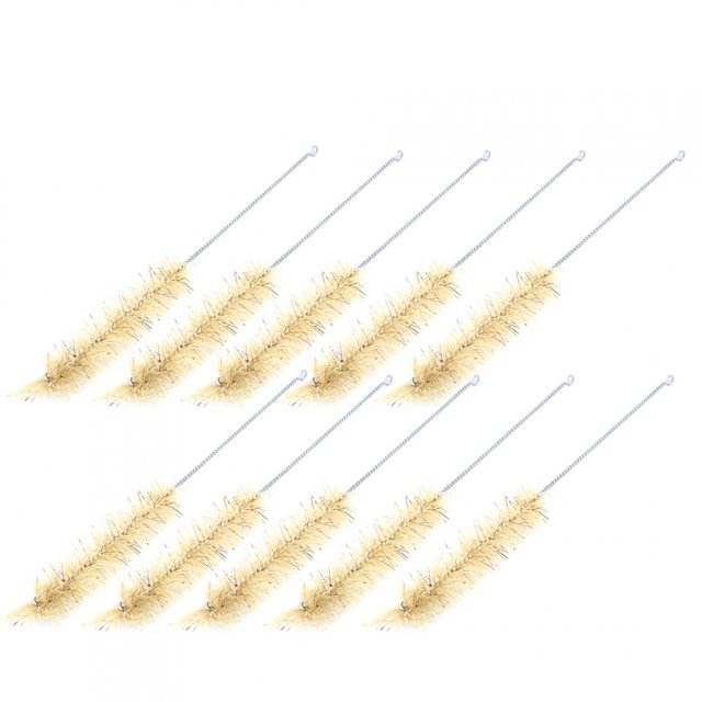 Cepillo de limpieza de tubos de ensayo, 10 piezas Cepillo de limpieza de tubos de ensayo de vidrio Rendimiento inigualable