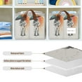 thumbnail image 4 of Yayeee Foldable Storage Basket for Shelves with Handles Set of 2 Waterproof Cloth Bins, White Astronaut, 4 of 7