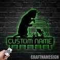 thumbnail image 4 of Craftnamesign Custom Cat Catching Fish Metal Key Holder, Metal Coat Rack, Cat Metal Key Hanger, 4 of 5