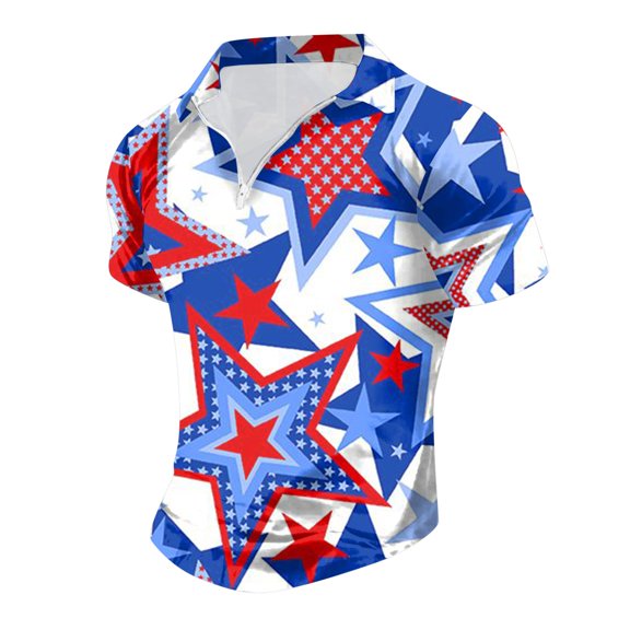 Ierhent 4th of July Shirts for Men Independence Day Shirts for Men Men's Graphic T-Shirt Sleeveless American Flag 4th of July Pink,M