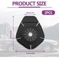 thumbnail image 2 of 2PCS Car Wiper Hole Protective Cover, Silicone Wiper Arm Bottom Protection Pads, Universal Wiper Dust Jacket Anti-Leaf Universal for Most Vehicles, Black, 2 of 7