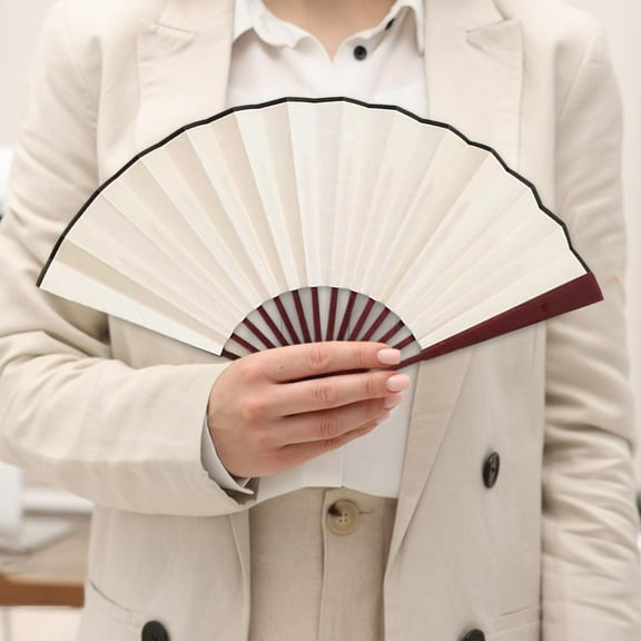 COM1950s Silk Folding Hand Fan,Elegant 8-Inch Portable Design for Wedding and Dance,Versatile Cooling Accessory Ideal for Parties and Gifts,Stylish Fan for Women and Events