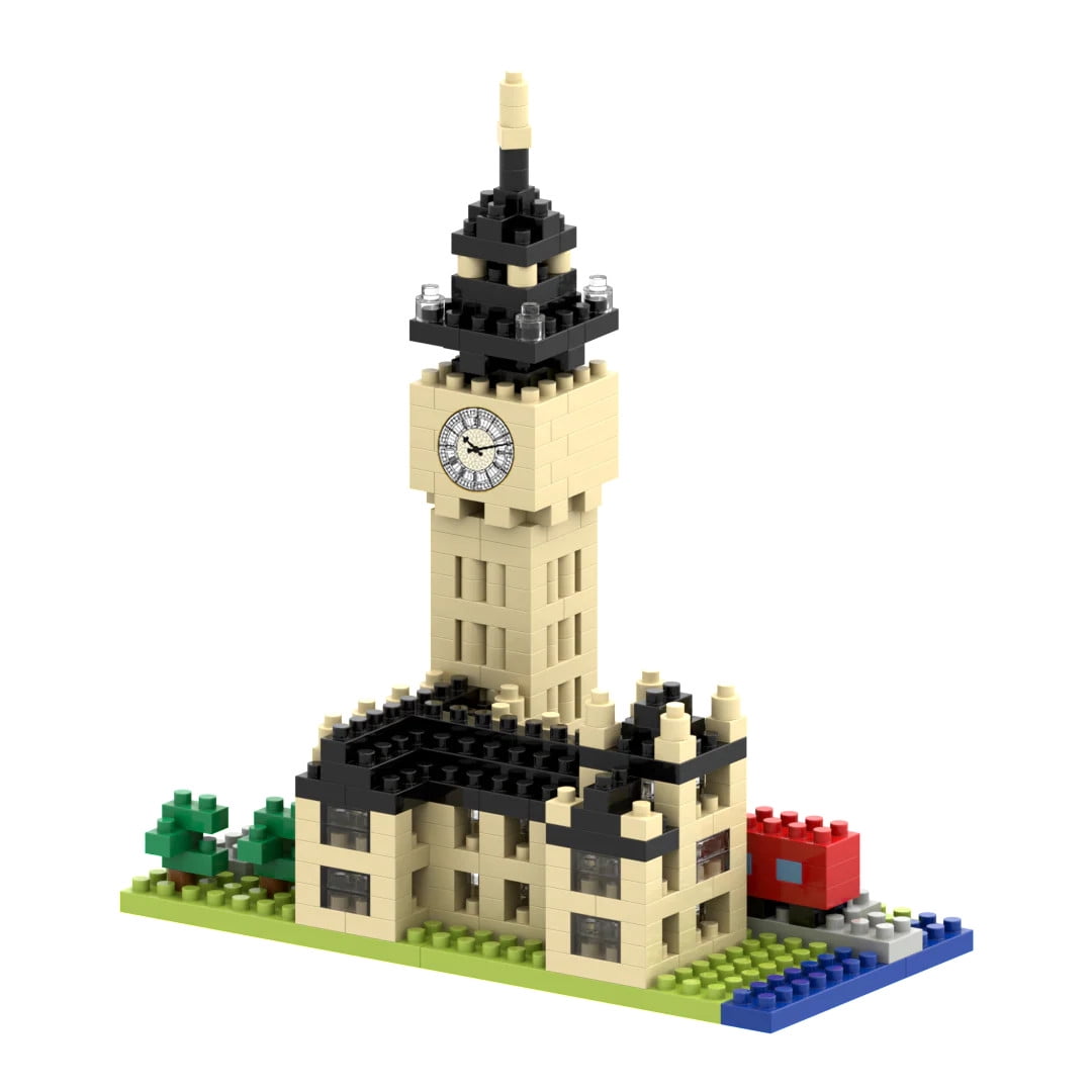 Big Ben Building Block Set (1,664 Pieces) London's Big Ben Clock