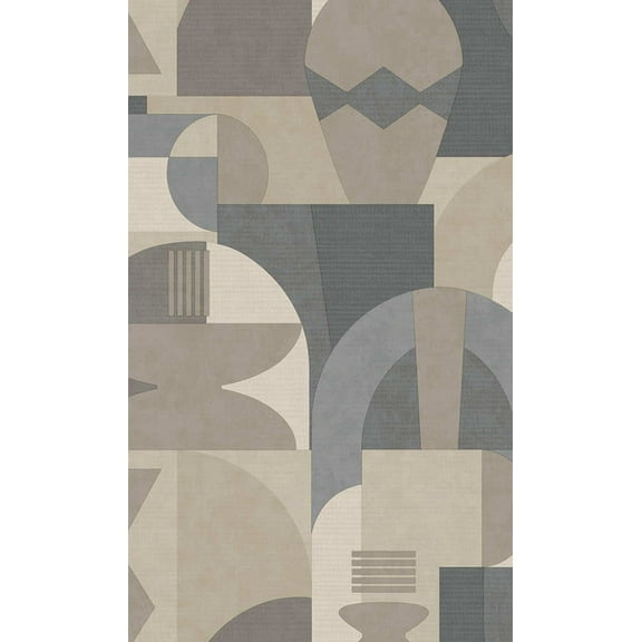 Beige & Cream Middle Eastern Inspired Geometric Wallpaper R8415