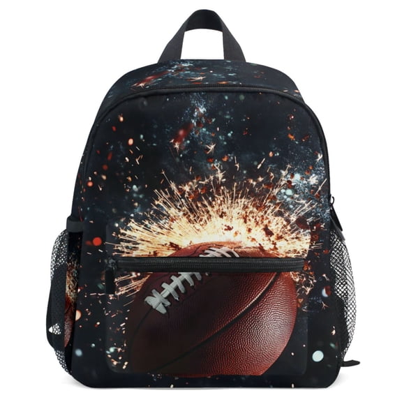 ALAZA Cool Football Pattern School Backpack Student Bookbag Mini Bag