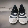 thumbnail image 2 of Mens Ad-id-as Trae Young 2 Casual Basketball Shoe Sneaker Black White Men's Size 8, 2 of 6