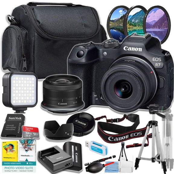 Canon EOS R7 32.5 Megapixel Mirrorless Camera Body Only, Black - (International Version)