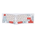 thumbnail image 3 of Teclado mecánico para juegos de 68 teclas PBT Keycap RGB LED retroiluminado ergonómico portátil Luz inferior blanca Macarena Teclado mecánico, 3 of 8