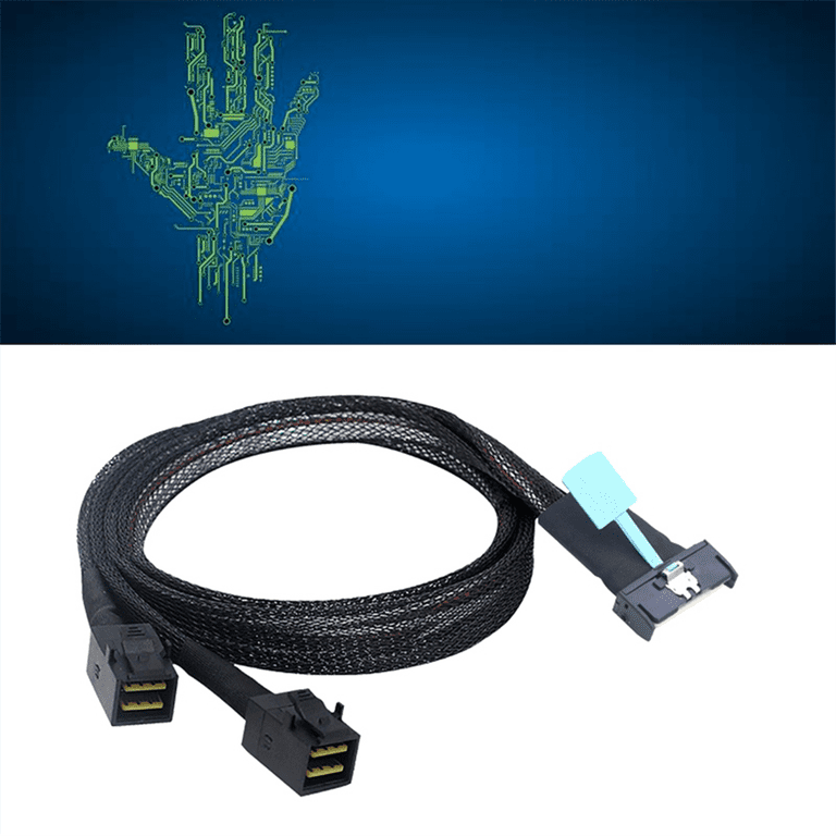 Câble 8i Vers 2 SFF 8643 - 80 Cm, SAS Vers Mini SAS HD, Pour Centre De Données, Serveurs