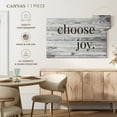thumbnail image 5 of Elephant Stock Choose Joy Typography Wall Art - Horizontal Canvas Wall Art - Living Room Wall Decor - Inspirational And Typography Canvas - Brown And Gray Decor - 12" x 8", 5 of 8