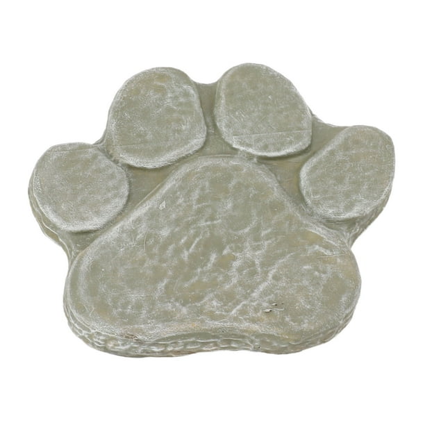 Marcador de tumbas para perros, piedra conmemorativa de huellas de perros, piedra conmemorativa de huellas de patas, piedra de jardín conmemorativa para mascotas construida para durar
