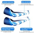 thumbnail image 4 of 1Pair Sports Cooling Cycling Arm Sleeves Anti-UV Protection Elastic Arm Cover for Driving Running Basketball Football Golf E2-2Pcs XXL-Weight 75-90kg, 4 of 6