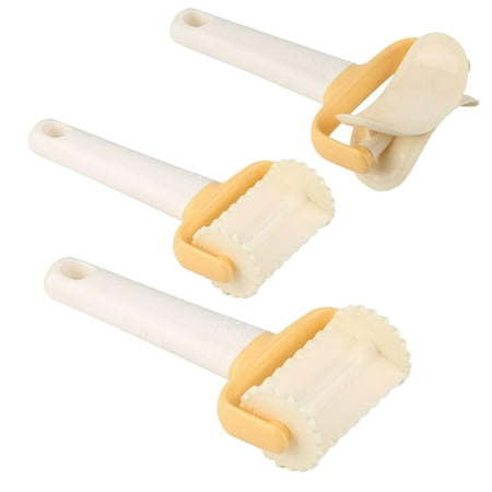 

1 Set 3pcs Round Large Wave Small Wave Shape Plastic Dough Cutting Tool Beige