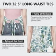 thumbnail image 6 of Pioneer Flower Floral Print Pattern Apron-Garden Aprons for Women with Pockets-Cotton Linen Waterproof Kitchen Cooking Gardening Aprons Adjustable for Kitchen,Cooking,BBQ and Salon 33x27 Inch, 6 of 7