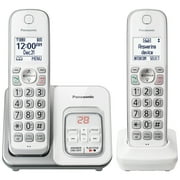 Panasonic Cordless Phone with 2 Handsets, Call Block & Answering Machine - KX-TG3812W