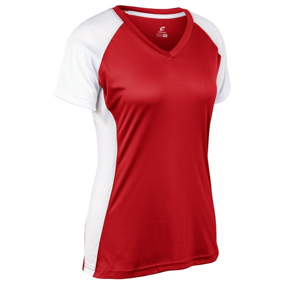 Infinite V-Neck SS Jersey - SCARLET,WHITE - S