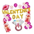 thumbnail image 1 of de látex de confeti con cinta, estrella de punto de globo metálico para boda, despedida de soltera, día de San n, decoración de , - Día de San Día de San Valentín, 1 of 7