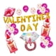 thumbnail image 1 of Globos de Confeti con Cinta Globo Metalizado Punto Estrella Globos de Amor para Día de San Valentín, 1 of 7