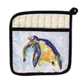 thumbnail image 1 of Betsy Drake PT952 Blue Sea Turtle - Left Pot Holder, 1 of 1
