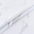 thumbnail image 6 of Vinyl Tablecloth for Rectangle Tables, Waterproof PVC Plastic Table Cloth Covers Oblong Oval Oilcloth Wipeable Tablecloths for 7 Foot Large Picnic Table Outdoor Camping White Marble, 60x84 Inch, 6 of 6