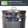 Behrens Galvanized Steel Trash Can, 31Gallon