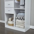 thumbnail image 4 of Pemberly Row White Walk-in Wood Closet with 4 Drawers and Shelves, 4 of 5