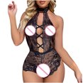 thumbnail image 4 of uublik Valentines Lingerie Set for Women Lace Plus Size Babydoll Sexy Naughty Bodysuit, 4 of 4