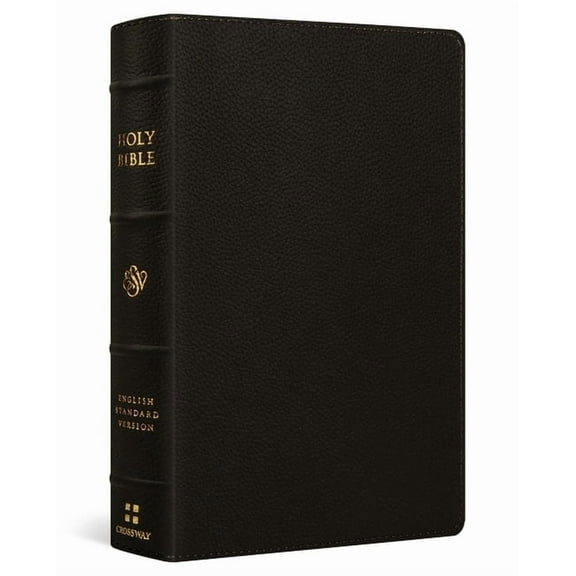 ESV Giant Print Personal Size Bible, Red Letter (Buffalo Leather, Deep Brown), (Hardcover)