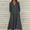 Black, variant on Women’s Cotton Linen Maxi Dress Long Sleeve Loose Casual V Neck Summer Beach Dress with Pockets