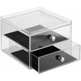 thumbnail image 4 of iDesign Clarity Jewelry Organizer, 2-Drawer, Clear/Black, 4 of 4