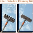 thumbnail image 3 of .in / cm Window Cleaning Tools, Window Squeegee in Double-Sided Professional Cleaner Window Washing Kit with Extension Pole (), 3 of 6