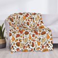 thumbnail image 3 of Rozeui Thanksgiving Food for Flannel Blanket, Soft Fuzzy Plush King Blanket for Winter, Thick and Warm All-Season Bed Throw-50"x40", 3 of 6
