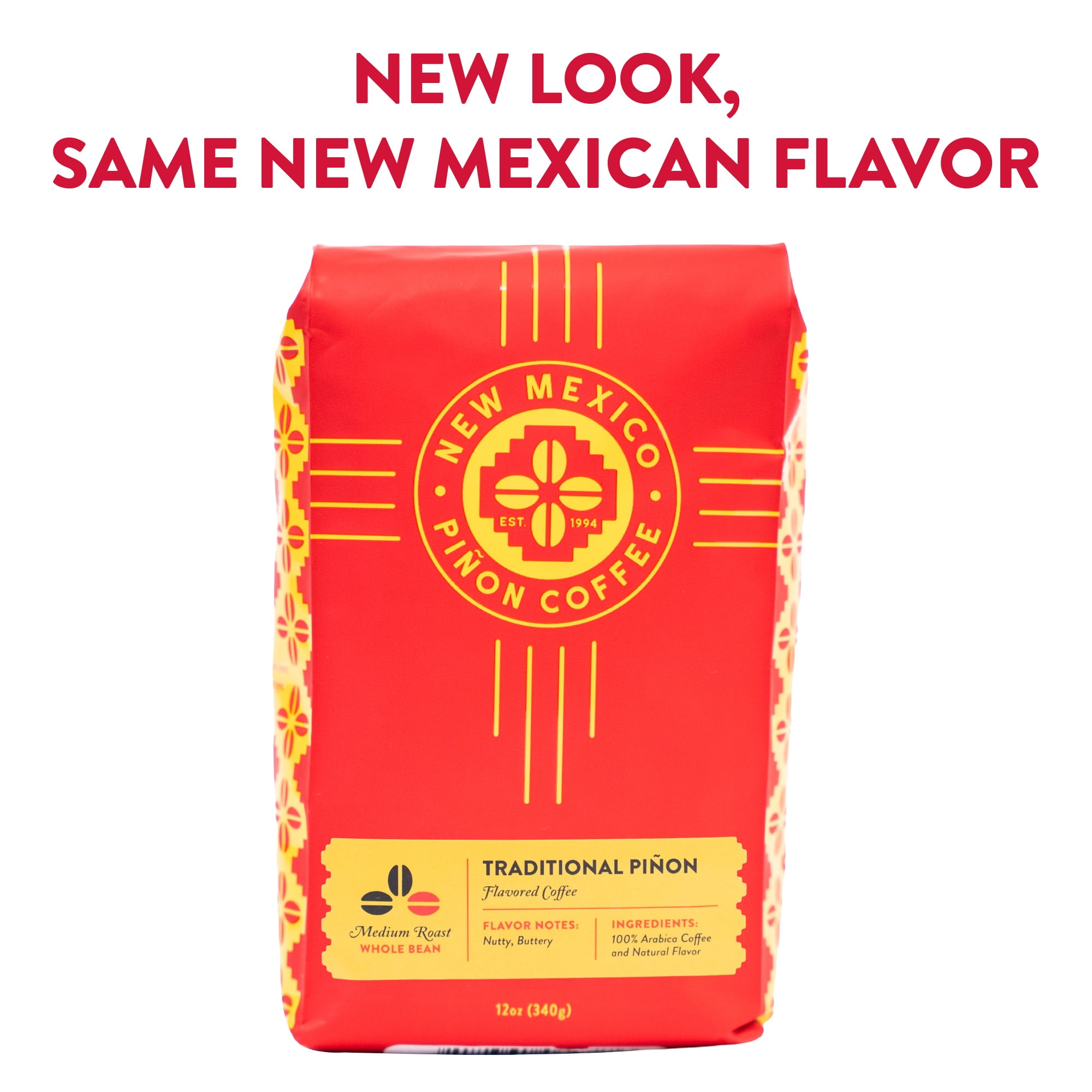 New Mexico Piñon Medium Roast Traditional Piñon Ground Coffee, 12 oz