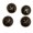 Style 2, variant on WINDLAND 4 Pcs Alloy Buttons Jackets Pants Buttons Sewing Buttons Uniform Buttons
