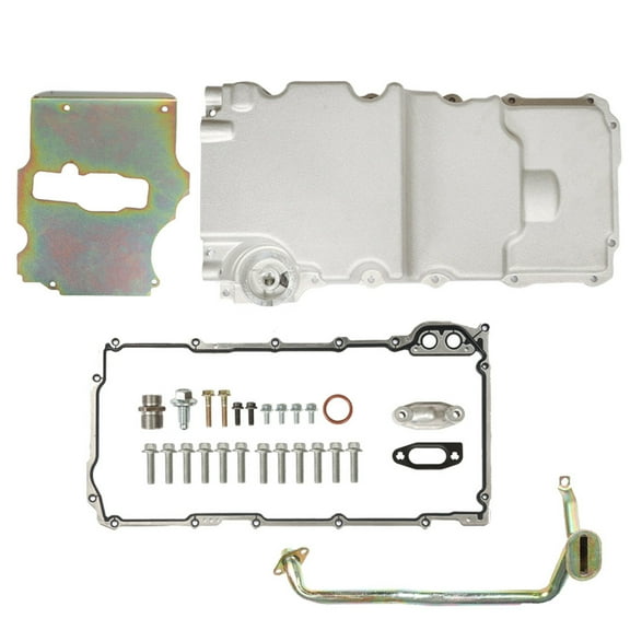 munirater 302-2 LS Engine Low Profile Oil Pan Retro Replacement for Camaro Firebird Ventura Nova F-Body G-body A-body LS1 LS2 LS3 6.2L 6.0L 5.3L 4.8L