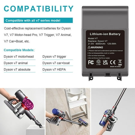 

V7 6.0Ah Battery for DysonAnimal Absolute Fluffy /Filter