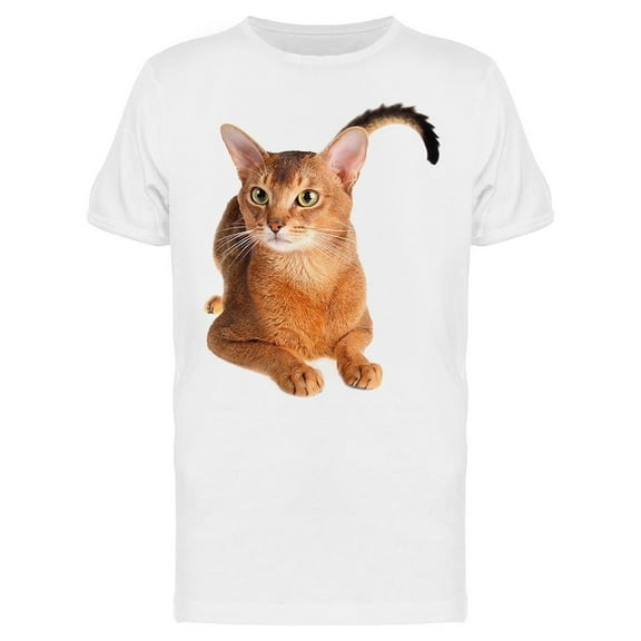 A Beautiful Abyssinian Kitten T-Shirt Men -Image by Shutterstock, Male XX-Large