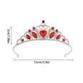 thumbnail image 2 of Heart for Women, Princess with Accents for Happy Birthday Party Decorations, Pageant, and Bridal Hair Accessories, 2 of 5