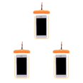thumbnail image 4 of Transemion Waterproof Underwater Case Cover Bag Dry Pouch for Mobile Phone orange 3Set, 4 of 6