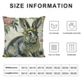thumbnail image 6 of YANMS Happy Easter Bunny Decorative Throw Pillow Covers is Rabbit Flowers Porch Outdoor Home Decor, Religious Cross Floral Bowknot Vintage Couch Cushion Case&nbsp;2pc White, 6 of 6