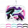 thumbnail image 1 of Curler Refills Eyelash Refill Pads Silicone Rubber Replacement for Universal with a Clear Storage Box (30 Pieces, Multi Color), 1 of 5
