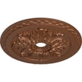 thumbnail image 3 of Ekena Millwork 23 5/8"OD x 3"ID x 2"P Bordeaux Deluxe Ceiling Medallion (Fits Canopies up to 4"), Hand-Painted Polished Copper, 3 of 6