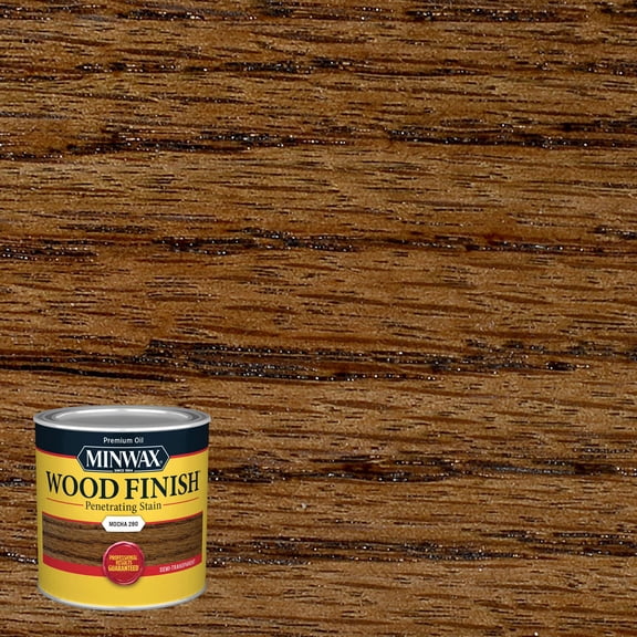 Minwax Wood Finish Penetrating Stain, Oil-Based Stain, Mocha, 1/2 Pint