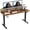 Rustic Brown1, variant on JUMMICO Electric Standing Desk, Adjustable Height Desk 47 x 24 Inch with Monitor Stand, Home Office Computer Desk (White)