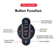 thumbnail image 4 of Controlador Bluetooth para Manillar de Motocicleta DX1, Resistente Al Agua, Controlador de Auriculares Inalámbricos Bluetooth para Motocicleta, Control de Voz, 4 of 5